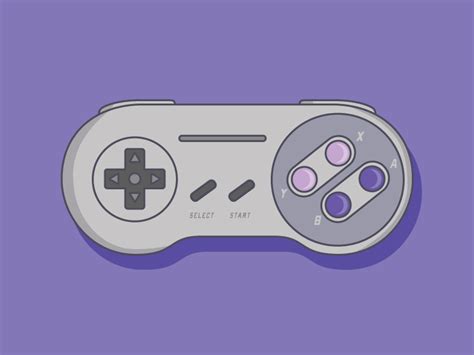 SNES Controller by Ryan Kidd on Dribbble