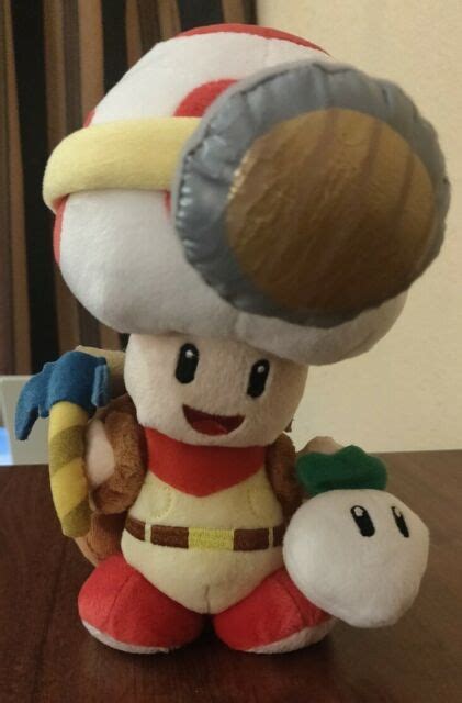 Little Buddy Super Mario Bros. Captain Toad Standing Pose Stuffed Plush ...