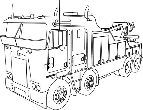 Semi Truck Coloring Pages Printable