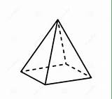 Square Based Pyramid Template Sketch Coloring Page sketch template