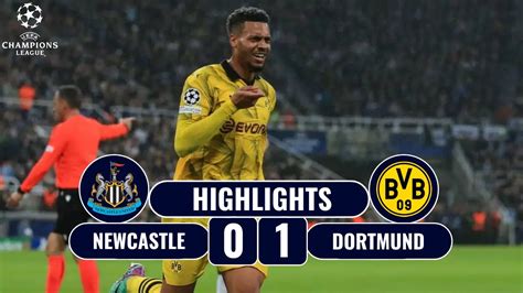 Newcastle vs Borussia Dortmund | 0-1 | Highlights | UEFA Champions ...