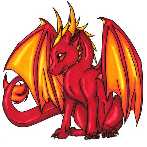 Red Dragon Line Art Color by 11thAngel on DeviantArt