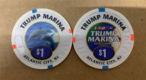 Trump Marina Casino $1 Chip— uncirculated