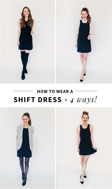 How To Wear a Shift Dress 4 Ways (and the best ever LBD!)