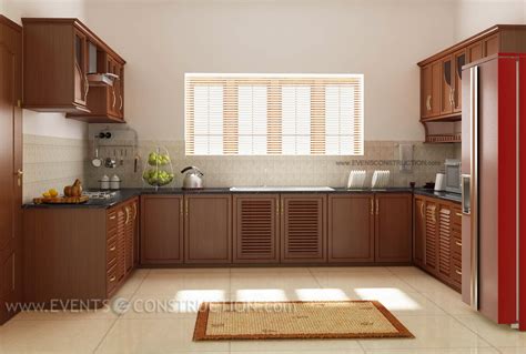 Evens Construction Pvt Ltd: Interior of a Kerala kitchen