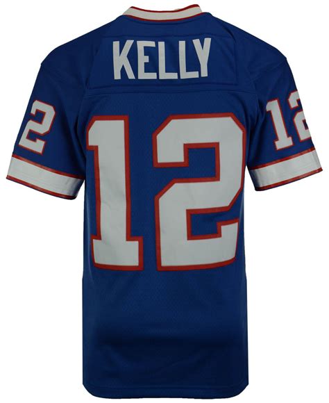 Mitchell & Ness Synthetic Men's Jim Kelly Buffalo Bills Replica ...