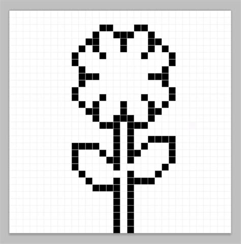 How to Make a Pixel Art Flower - Mega Voxels