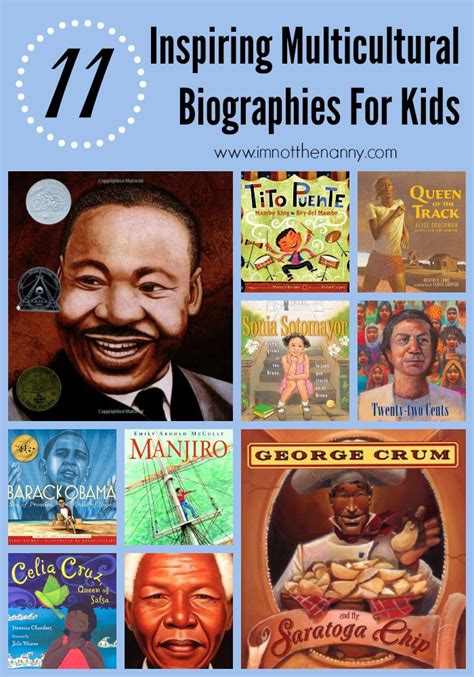 11 Inspiring Multicultural Biographies For Kids - I'm Not the Nanny