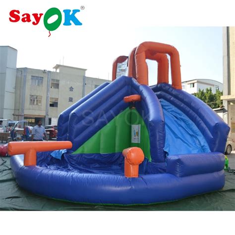 Giant inflatable water slide inflatable stair slide with slip ...