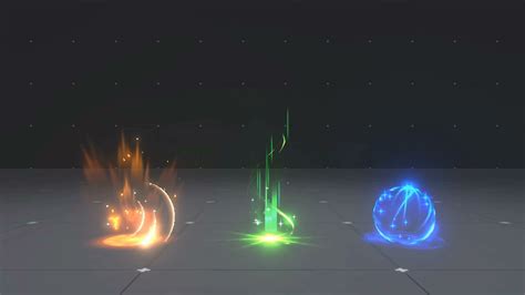 [Unity] 3D Buff Effect - AttackUp(Orange), Heal(Green), Circle(Blue ...