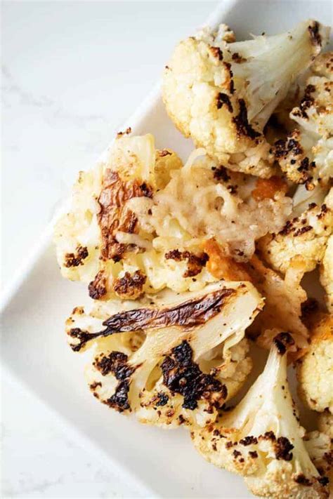 Keto Roasted Cauliflower with Parmesan - ForgetSugar