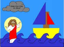 Jesus Walks on Water Paper Craft