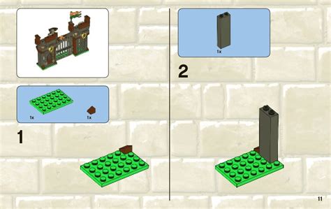 Lego 7187 Escape from Dragon's Prison Instructions