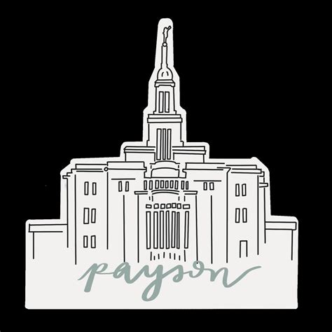 Payson Temple Sticker - Etsy