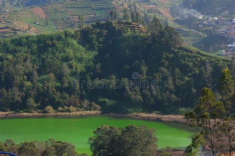 Telaga Warna Dieng: Natural Lake Located in Dieng, Central Java, Indonesia Stock Photo - Image ...