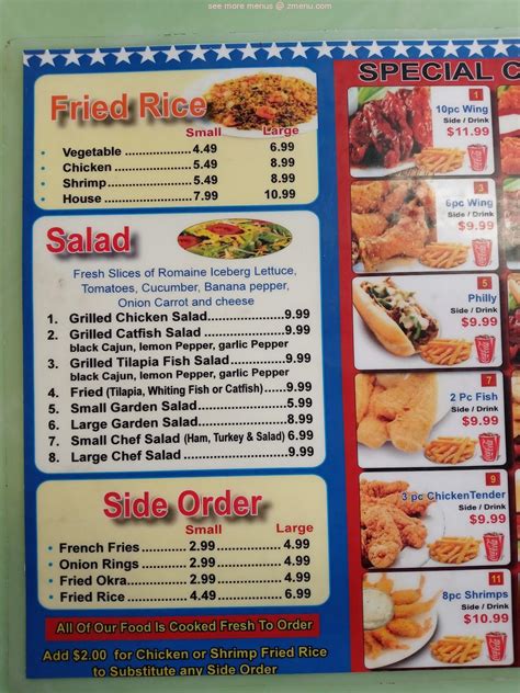 Online Menu of American Wings Restaurant, Jackson, Tennessee, 38305 - Zmenu