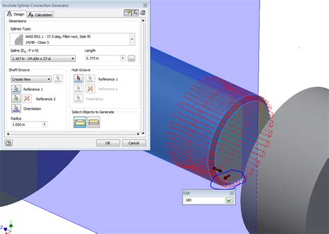 Solved: get error when trying to create involute spline using Design ...