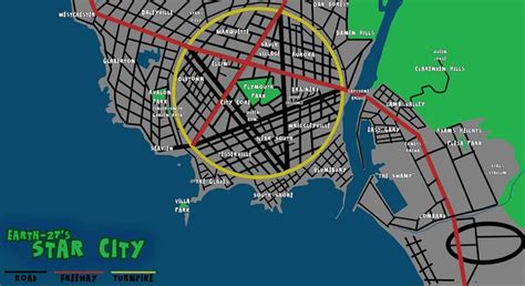 [E27 for Nitwits] Map of Star City - WIP by Roysovitch on DeviantArt | Star city, Map, City