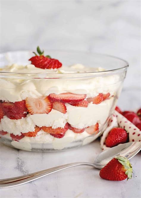 Strawberry Punch Bowl Cake (a.k.a Strawberry Trifle) - Southern Plate