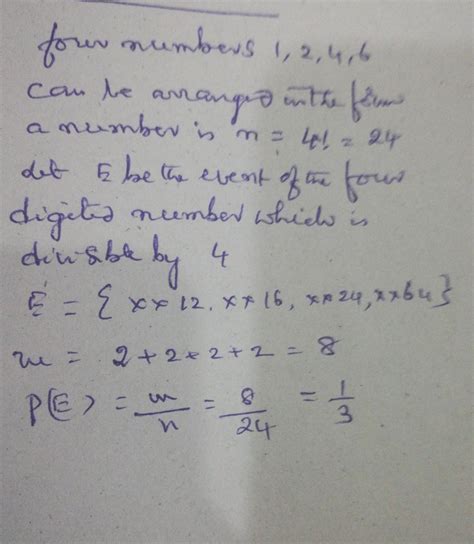 Four digits 1, 2, 4 and 6 are selected at random to form a four digit number. What is ...