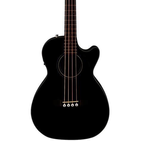 Fender CB-60SCE Acoustic-Electric Bass Guitar Black - Woodwind & Brasswind