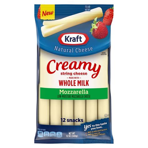 Creamy Whole Milk Mozzarella - Kraft Natural Cheese