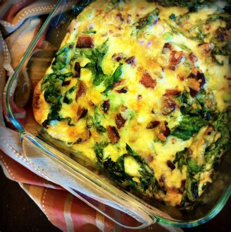 riddlelove: Spinach & Bacon Oven Omelette ~ A Recipe