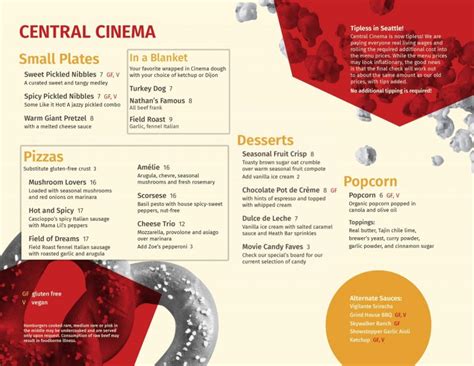 Cinemark Food Menu 2025 - Lela Auroora