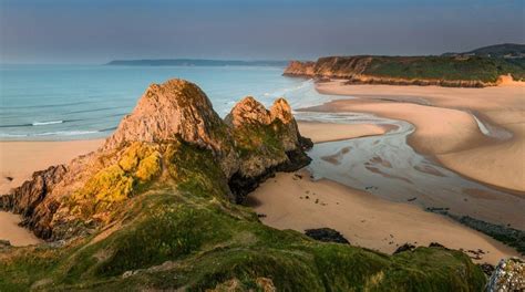 Three Cliffs Bay beach