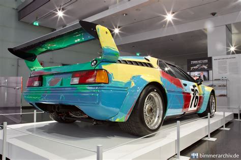 Baureihenarchiv für BMW Fahrzeuge · BMW M1 Gruppe 4 Rennversion - Andy Warhol, Art Car, 1979 ...