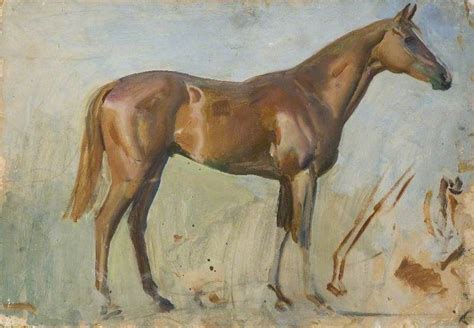 Discover | Artworks | Study of a Chestnut Horse | Horse art, Horses, Horse painting