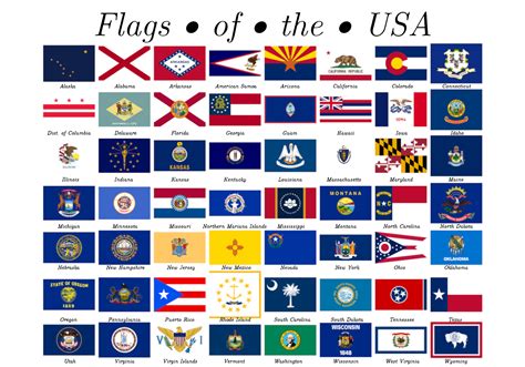 A postcard design featuring the USA state/territory flags! : r/vexillology