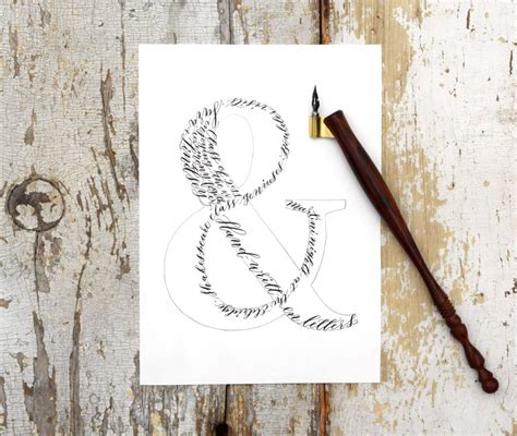 Calligraphy Ampersand Art Tutorial – The Postman's Knock