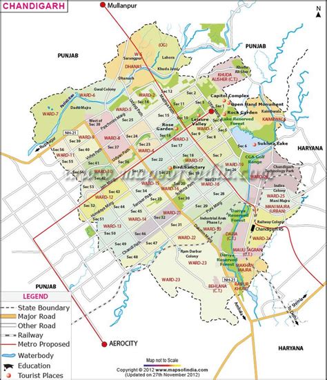 Chandigarh, Tenders, Map