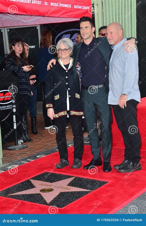 Adam Levine & Parents editorial stock image. Image of adam - 170563354