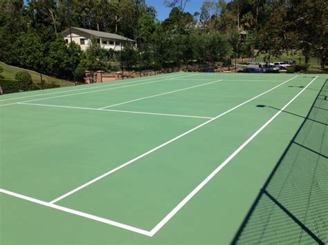 Tennis Court Line Marking - Angle Line Marking