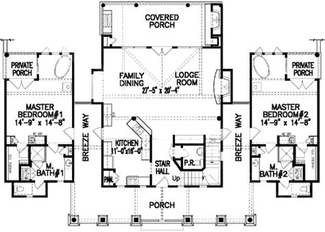 1 Story House Plans With 2 Master Bedrooms - Story Guest