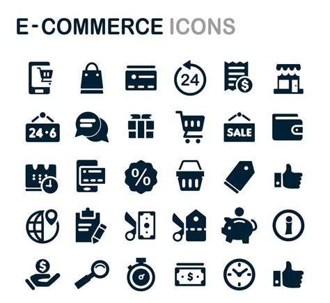 E-commerce icon set collection, Modern graphic design concepts 9366639 Vector Art at Vecteezy