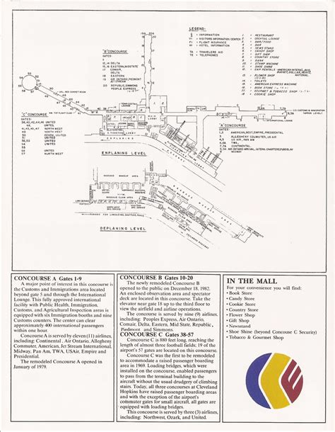 Cleveland Hopkins International Airport (CLE) terminal map… | Flickr