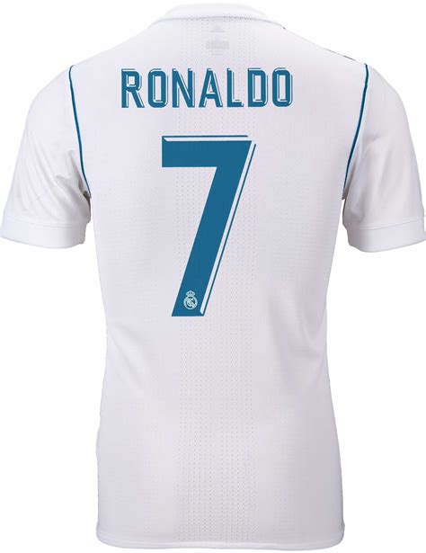 adidas Ronaldo Real Madrid Authentic Home Jersey 17-18