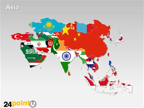 Map of Asia with Flags | Flickr - Photo Sharing!