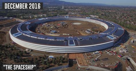 4k drone footage shows just how far Apple’s new ‘Spaceship’ campus has ...