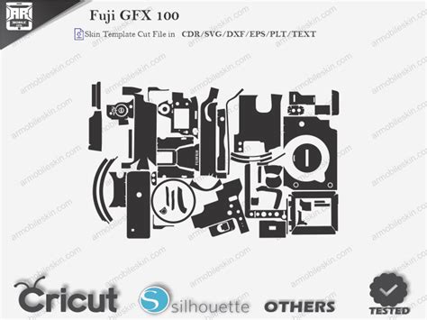 Fuji GFX 100 Skin Template Vector - ARMOBILESKIN