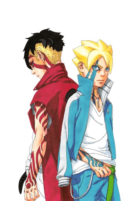 Boruto and his rival Kawaki. What do you hope to see from these two? I want to see them go all ...