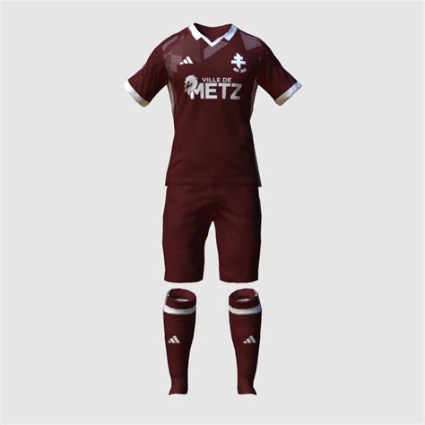 Fc Metz - Home - Ligue 1+UCL - 2032 - FM Kit Creator Showcase