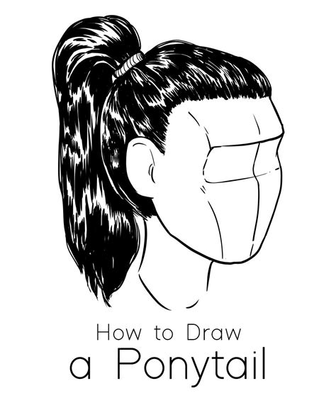 How to Draw Hair in a Ponytail: Easy Tutorial for Beginners - JeyRam ...