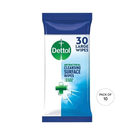 Dettol Antibacterial Cleansing Wipes (30 Wipes) - HTSPlus