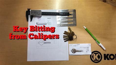 How to get Key Bitting from Calipers - YouTube