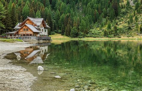 HD wallpaper: nature, photography, landscape, cabin, lake, forest ...