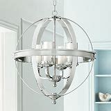 Possini Euro Melody 26 3/4" Wide Brushed Nickel Chandelier - #3J118 | Lamps Plus | Chrome ...